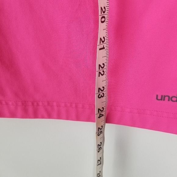Under Armour ColdGear Hoodie Pullover Thumbholes Stretch Pink Size XS - Picture 14 of 14